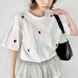 ミニハート刺繍半袖Tシャツ | Outfitter lab | 詳細画像6