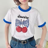 チェリーリボン半袖リンガーTシャツ | Outfitter lab | 詳細画像10