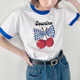 チェリーリボン半袖リンガーTシャツ | Outfitter lab | 詳細画像11