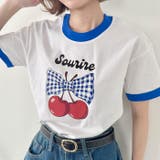 チェリーリボン半袖リンガーTシャツ | Outfitter lab | 詳細画像12
