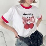 チェリーリボン半袖リンガーTシャツ | Outfitter lab | 詳細画像16