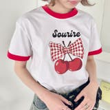 チェリーリボン半袖リンガーTシャツ | Outfitter lab | 詳細画像17