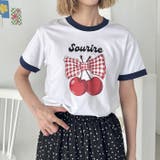 チェリーリボン半袖リンガーTシャツ | Outfitter lab | 詳細画像21 