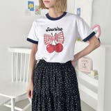 チェリーリボン半袖リンガーTシャツ | Outfitter lab | 詳細画像24 