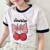 チェリーリボン半袖リンガーTシャツ | Outfitter lab | 詳細画像7