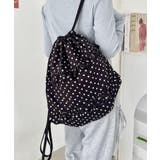 ブラック | ドットフリルナップサック | Outfitter lab