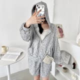 【セットアップ】小花柄ワッフルパーカー+ショートパンツ | Outfitter lab | 詳細画像11 