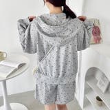【セットアップ】小花柄ワッフルパーカー+ショートパンツ | Outfitter lab | 詳細画像12 