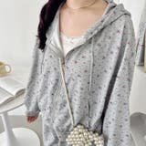 【セットアップ】小花柄ワッフルパーカー+ショートパンツ | Outfitter lab | 詳細画像13 