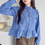 裾フリルチェックシャツ | Outfitter lab | 詳細画像6 