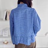 裾フリルチェックシャツ | Outfitter lab | 詳細画像7 