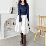 小花柄ヘンリーネックリブトップス | Outfitter lab | 詳細画像19 