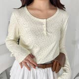 小花柄ヘンリーネックリブトップス | Outfitter lab | 詳細画像5 
