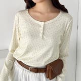 小花柄ヘンリーネックリブトップス | Outfitter lab | 詳細画像6 