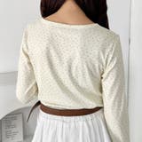 小花柄ヘンリーネックリブトップス | Outfitter lab | 詳細画像7 