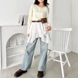 小花柄ヘンリーネックリブトップス | Outfitter lab | 詳細画像9 