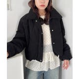 ブラック | 中綿コーデュロイショートダウンジャケット | Outfitter lab
