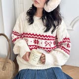 ノルディックリボンジャガードニットプルオーバー | Outfitter lab | 詳細画像11