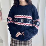 ノルディックリボンジャガードニットプルオーバー | Outfitter lab | 詳細画像5