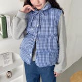 【袖取り外し可能】チェックリボンダウンジャケット/ダウンベスト | Outfitter lab | 詳細画像15 