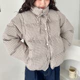 【袖取り外し可能】チェックリボンダウンジャケット/ダウンベスト | Outfitter lab | 詳細画像5 