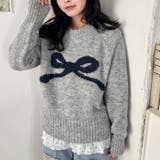 リボンモチーフニットプルオーバー | Outfitter lab | 詳細画像11 