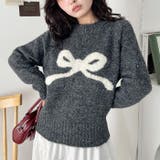 リボンモチーフニットプルオーバー | Outfitter lab | 詳細画像17 