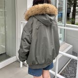 【取り外し可能】ファーフードステッチブルゾン | Outfitter lab | 詳細画像12 