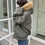 【取り外し可能】ファーフードステッチブルゾン | Outfitter lab | 詳細画像13 