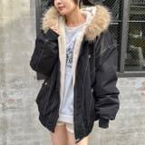 【取り外し可能】ファーフードステッチブルゾン | Outfitter lab | 詳細画像5 