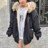 【取り外し可能】ファーフードステッチブルゾン | Outfitter lab | 詳細画像6 