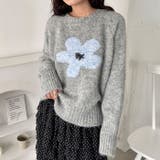 フラワーモチーフルーズニットプルオーバー | Outfitter lab | 詳細画像13 