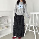 フラワーモチーフルーズニットプルオーバー | Outfitter lab | 詳細画像14 