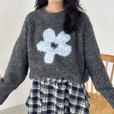 フラワーモチーフルーズニットプルオーバー | Outfitter lab | 詳細画像15 