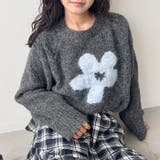 フラワーモチーフルーズニットプルオーバー | Outfitter lab | 詳細画像18 