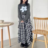 フラワーモチーフルーズニットプルオーバー | Outfitter lab | 詳細画像19 