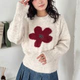 フラワーモチーフルーズニットプルオーバー | Outfitter lab | 詳細画像5 