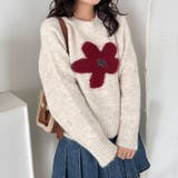フラワーモチーフルーズニットプルオーバー | Outfitter lab | 詳細画像6 