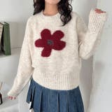 フラワーモチーフルーズニットプルオーバー | Outfitter lab | 詳細画像7 