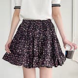 小花柄ティアードミニスカパン | Outfitter lab | 詳細画像12