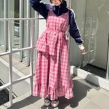チェック柄フリルリボンキャミワンピース | Outfitter lab | 詳細画像10