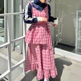チェック柄フリルリボンキャミワンピース | Outfitter lab | 詳細画像14