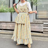 チェック柄フリルリボンキャミワンピース | Outfitter lab | 詳細画像15