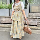 チェック柄フリルリボンキャミワンピース | Outfitter lab | 詳細画像17