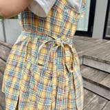 チェック柄フリルリボンキャミワンピース | Outfitter lab | 詳細画像20