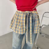 チェック柄フリルリボンキャミワンピース | Outfitter lab | 詳細画像21