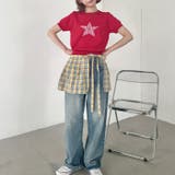 チェック柄フリルリボンキャミワンピース | Outfitter lab | 詳細画像22