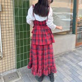 チェック柄フリルリボンキャミワンピース | Outfitter lab | 詳細画像25