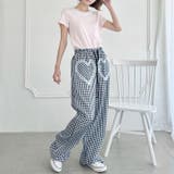 レースハートドッキングギンガムチェックパンツ | Outfitter lab | 詳細画像14