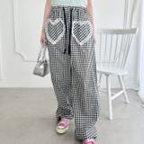 レースハートドッキングギンガムチェックパンツ | Outfitter lab | 詳細画像5